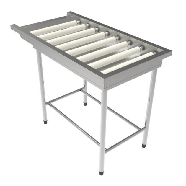 Mesa para Entrada ou Saída de Máquina de Lavar Louças com Roletes
