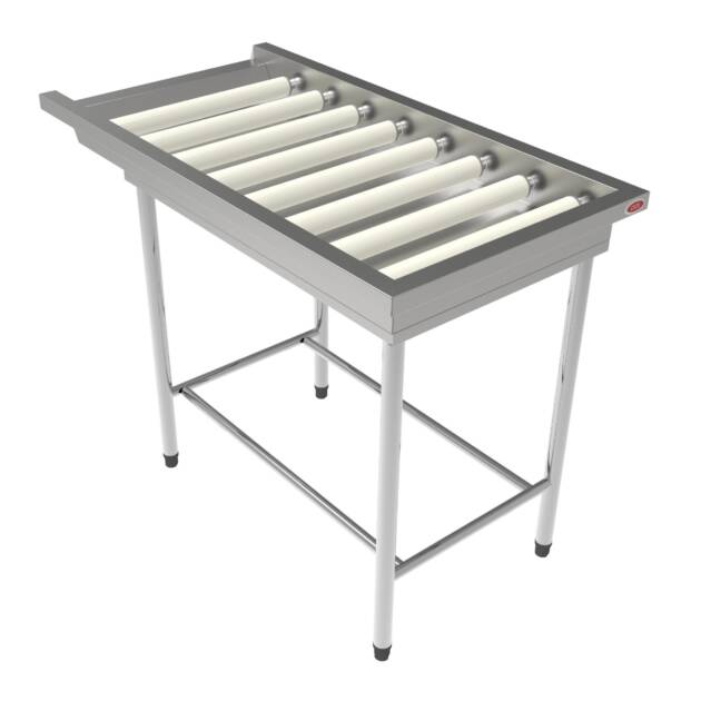 Mesa para Entrada ou Saída de Máquina de Lavar Louças com Roletes  MIMLR-080