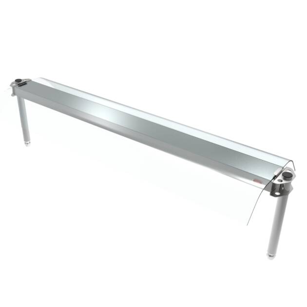 Expositor Superior com Vidro Curvo  EXS4-VC1-LF