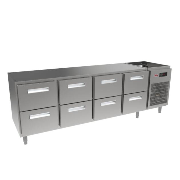 Refrigerador Horizontal com Gavetas  RHC-8G